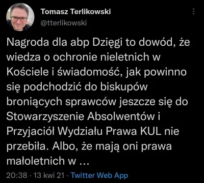 Gondola - cały wpis Terlikowskiego: