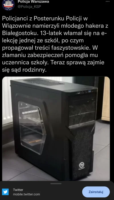 modzelem - #informatyka #komputery #heheszki 
#warszawa #polska

https://twitter.c...