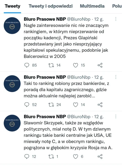 radek7773 - Ja #!$%@?, Narodowy Bank Polski a na Twitterze jak dzieci, a bo ten miał ...