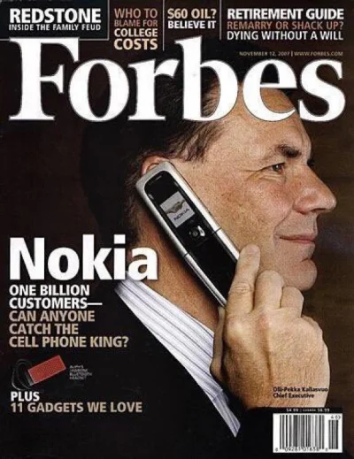JanParowka - Okładka Forbes z 2007 roku ( ͡° ͜ʖ ͡°)

#ciekawostki #telefony #nokia ...