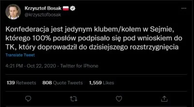 N.....t - Zeszłoroczny twitt Bosaka