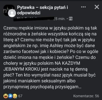 juzwos - Imiona są faszystowskie. Szczerze.

#polska #julka #heheszki #jezykpolski #j...