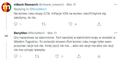 benyrbh - Nie mogę sobie odmówić złośliwości względem analityków z instytucji fiansow...