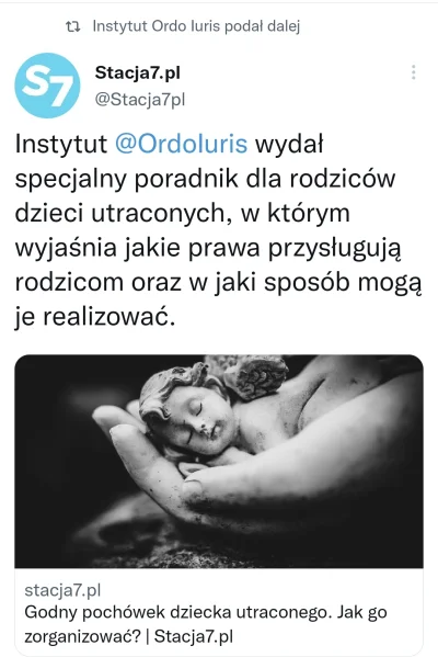 Z.....n - Ordo szuris wydaje specjalny poradnik dla rodziców, którzy utracili dziecko...