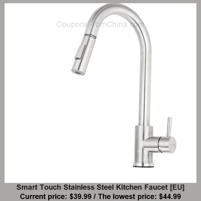 n____S - Smart Touch Stainless Steel Kitchen Faucet [EU]
Cena: $39.99 (najniższa w h...