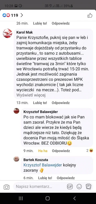 mroz3 - Przydupas na posterunku. Oj tłoczno się zaczyna robić u prezesa xD

#wroclaw ...