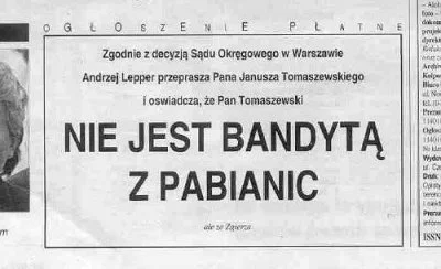 januszzczarnolasu - > Kolejna wygrana w sądzie. Wyborcza.pl musi opublikować sprostow...