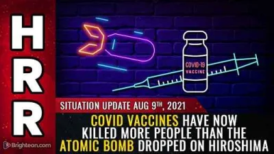 JoelSavage - Covid vaccines have now killed more people than the ATOMIC BOMB dropped ...