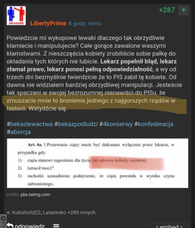 LubiePieski - chyba najbardziej bekowy wpis w tym tygodniu XD
uwaga, to wina LEWACTW...