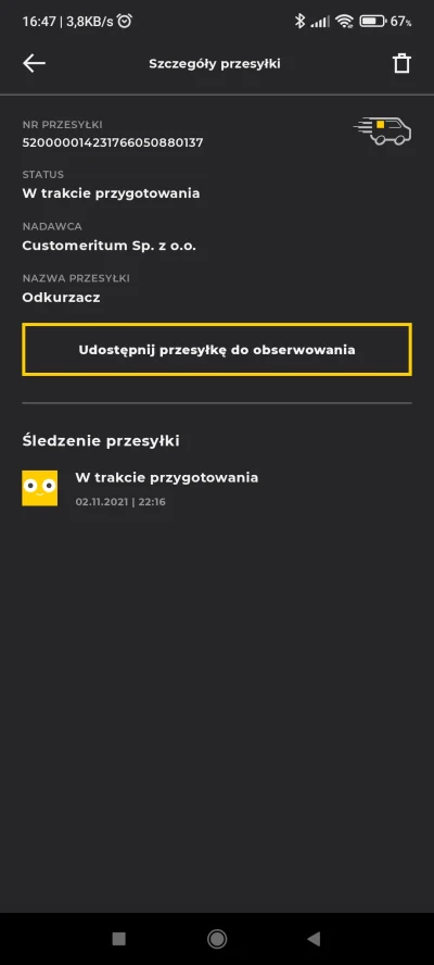 Vigry3 - Na inoostcie ma taki status