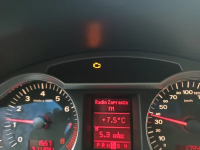 Jonki - Mam silnik benzynowy w AUDI A6 C6. Dzisiaj pojawił się symbol ostrzegawczy wt...