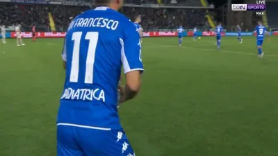 L.....7 - Empoli [1]:1 Genoa - Di Francesco (asysta Żurkowskiego 3 min po wejściu z ł...