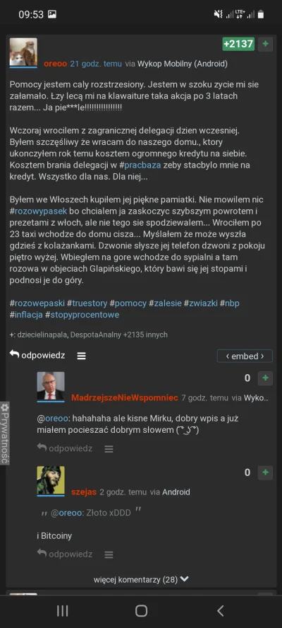 UchodzcazPolski_C - @oreoo: #2137 plusów, gratulacje :p