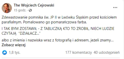 zuk55 - Brawo #wykop nie ma ja to pomarańczowa farba , dumni z niszczenia mienia?
#2...