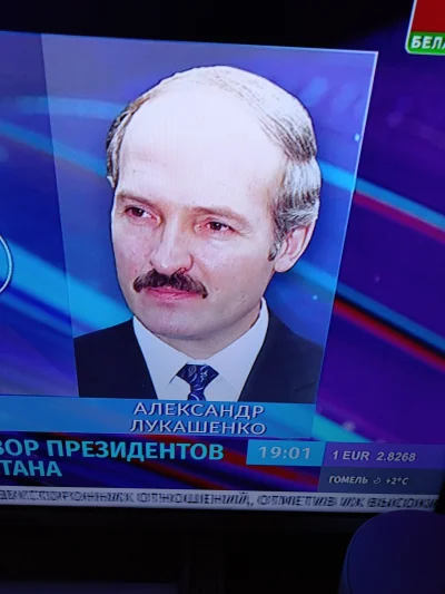 NamietnyDzwigowy - W białoruskiej TV na 1 kanale jak mówią coś o Baćce to zawsze dołą...