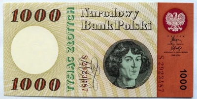 sllaweek - W PRL były dwa banknoty 1000 zł z Kopernikiem. Ten mniej znany został wyco...