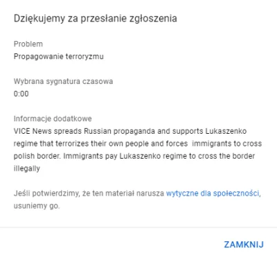 cyprianos - Zgloszone za propagowanie terroryzmu ( ͡° ͜ʖ ͡°)