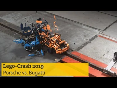 wuju84 - Crash test klocków lego Bugatti vs Porshe :)
Wcześniej tego nie widziałem a...