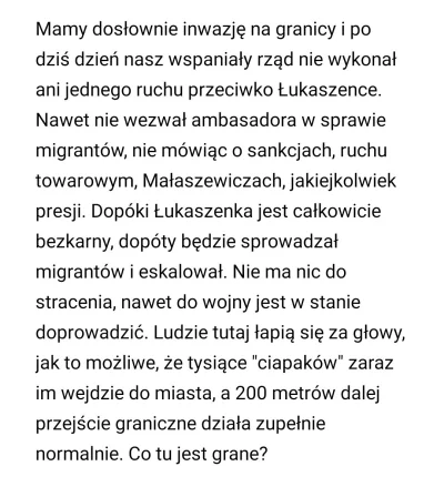 czeskiNetoperek - A wiecie, że Polska nawet oficjalnie nie zamknęła granicy z Białoru...