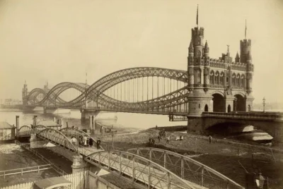 myrmekochoria - Georg Koppmann, Neue Elbbrücke. Zbudowany w 1887

#starszezwoje - t...