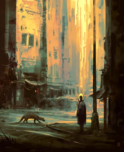 GARN - #sztuka #art #digitalpainting autor: Reza Afshar, Yellow, Software Used: Photo...