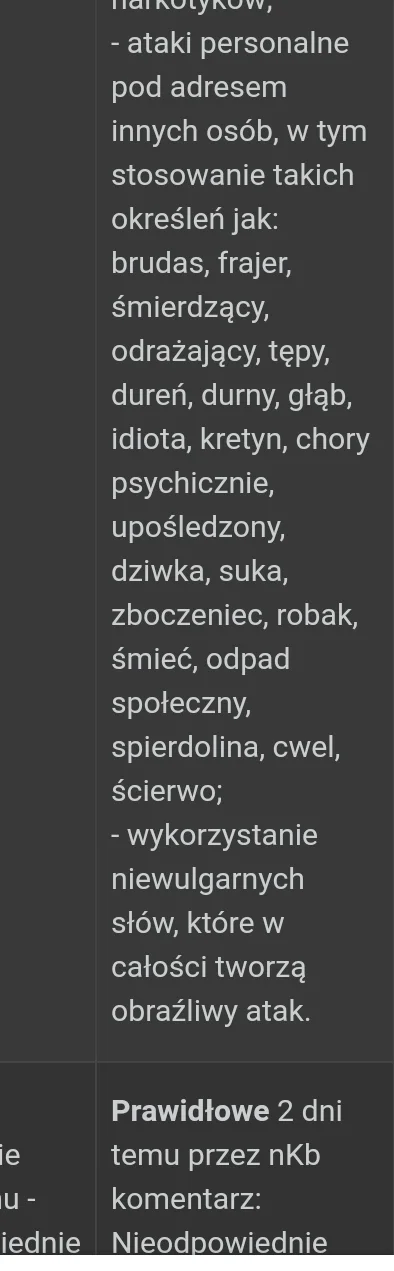 blau - Sorry moderacja, ale z tymi określeniami obrażającymi innych to poplyneliscie ...