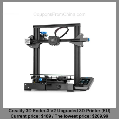 n____S - Creality 3D Ender-3 V2 Upgraded 3D Printer [EU]
Cena: $189.00 (najniższa w ...