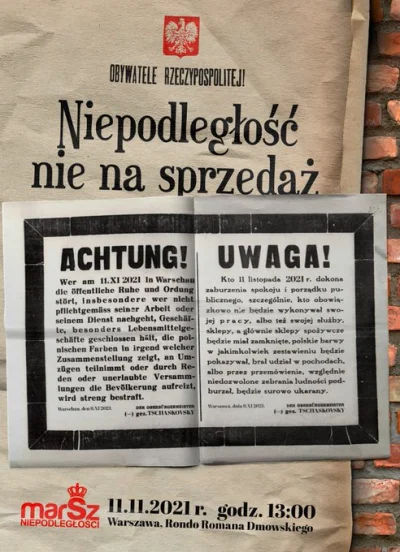 saakaszi - Tak wygląda plakat uroczystości państwowych. Bąkiewicz ten wysryw podpisał...