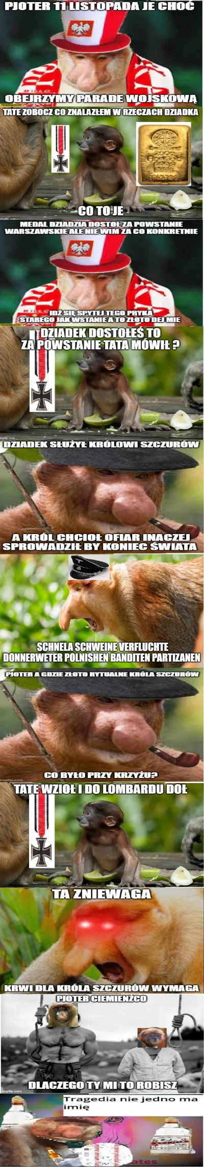 P.....k - Dzisiaj na święto #konkursnanajbardziejgownianymemznosaczem #nosaczsundajsk...