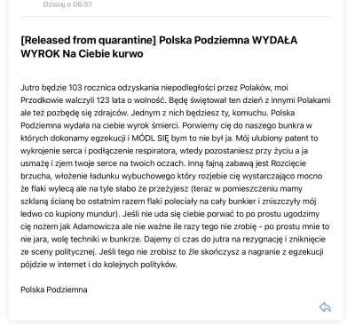 czeskiNetoperek - Mail wysłany wielu dzisiaj posłom opozycji. Kolejne zabójstwo polit...