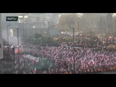 zenek-stefan1 - Ruski przekaz płynie.... 
 Nationalists march in Warsaw on Polish Ind...