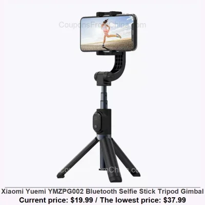 n____S - Xiaomi Yuemi YMZPG002 Bluetooth Selfie Stick Tripod Gimbal
Cena: $19.99 (na...