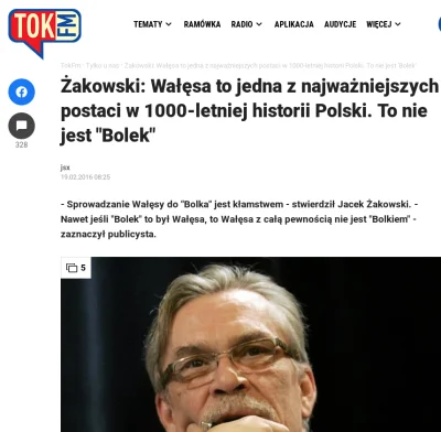 orle - Żakowski: - Nawet jeśli "Bolek" to był Wałęsa, to Wałęsa z całą pewnością nie ...