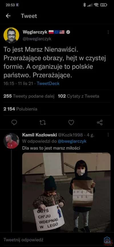 enforcer - Węglarczyk zgaszony jak pet.
#bekazlewactwa