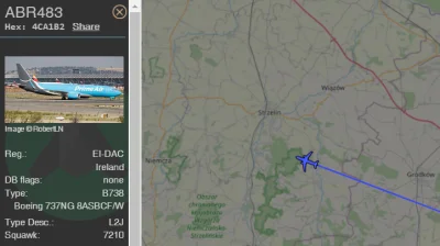 Tippler - Czemu na https://globe.adsbexchange.com/ nie pokazuje miejsca lądowania sam...