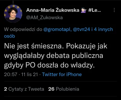 mel0nik - Skoro pani AMŻ snuje wizje jak strasznie będzie wyglądała debata publiczna ...