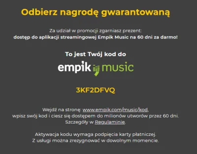 owl152 - Może komuś się przyda, ja nie skorzystam.

#empik #empikmusic