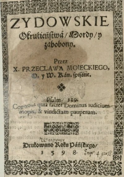 kombinerki42 - @szunis taaa, w Polsce nie było nigdy antysemityzmu, tymczasem tuziny ...