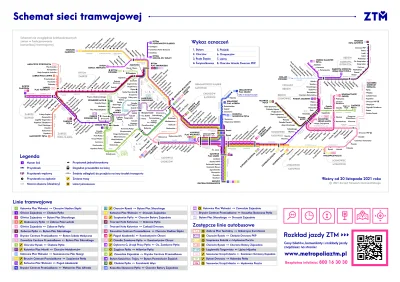sylwke3100 - Oto mapa sieci tramwajowej w Górnośląsko-Zagłębiowskiej Metropolii z uwz...