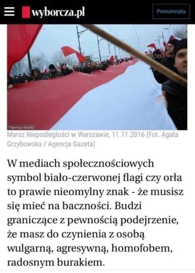 jarzynka - #bekazlewactwa Pejsate lewactwo z wyborczej obraża Polskość.