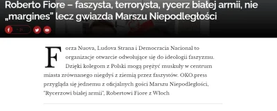 s.....s - @Fako: To Ci sami którzy zapraszają na marsz Roberto Fiore i resztę neofasz...