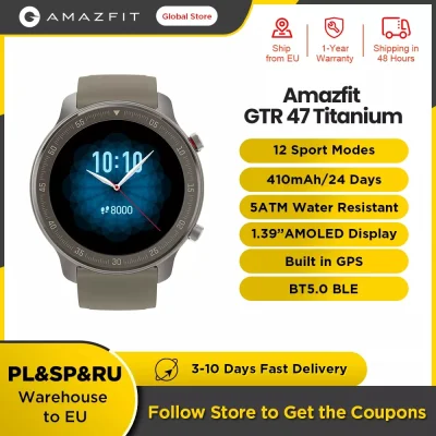 duxrm - Amazfit GTR 47mm Titanium Smart Watch
Cena z VAT: 99,98 $
Link ---> Na moim...