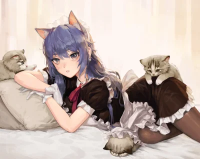 Azur88 - #randomanimeshit #anime #originalcharacter #maid #nekomimi #kemonomimi #rajs...