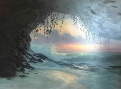 Borealny - Walfrido Garcia (ur.1966)
Mermaids Cave

Olej na płótnie
#malarstwo #obraz...