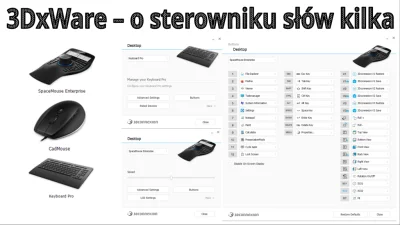 InzynierProgramista - Funkcje sterownika 3DxWare od 3Dconnexion: SpaceMouse, CadMouse...