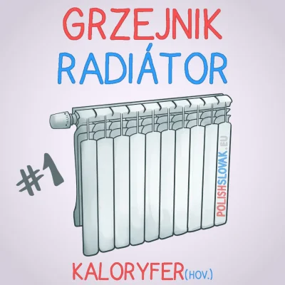 PolishSlovak - Słowo radiátor pochodzi z angielskiego i niemieckiego słowa radiator, ...