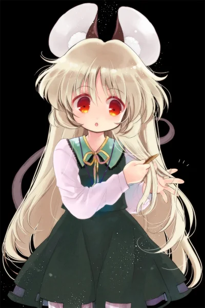 LlamaRzr - #randomanimeshit #touhou #nazrin #kemonomimi #nezumimi #redeyesalert #anim...