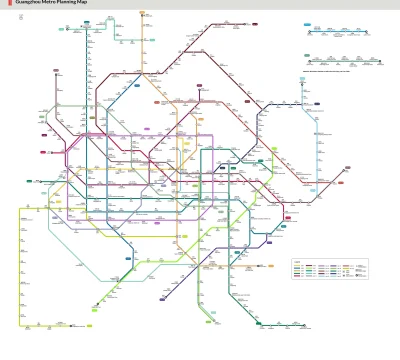 LuckyStrike - Tak wygląda mapa #metro w Guangzhou (Kanton) 290 stacji i ponad 600 km ...