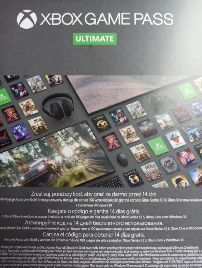 Matixar - Mam do rozdania kod na 14 dni darmowego Xbox game passa w wersji ultimate. ...