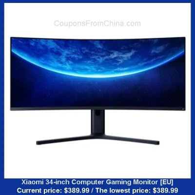 n____S - Xiaomi 34-inch Computer Gaming Monitor [EU]
Cena: $389.99 (najniższa w hist...